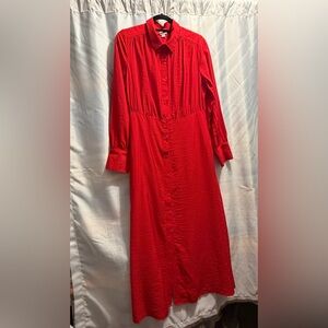a new day Vibrant Red Long Sleeve Dress